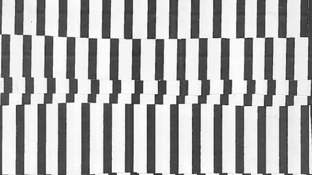 Optical art black and white stripes