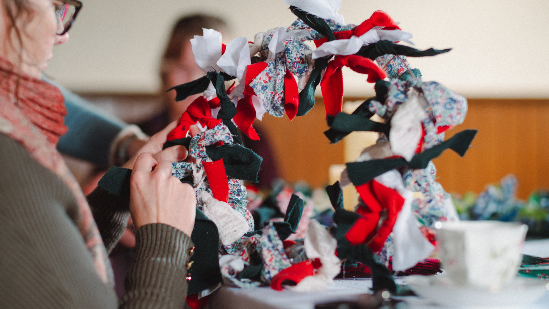 Rag wreath