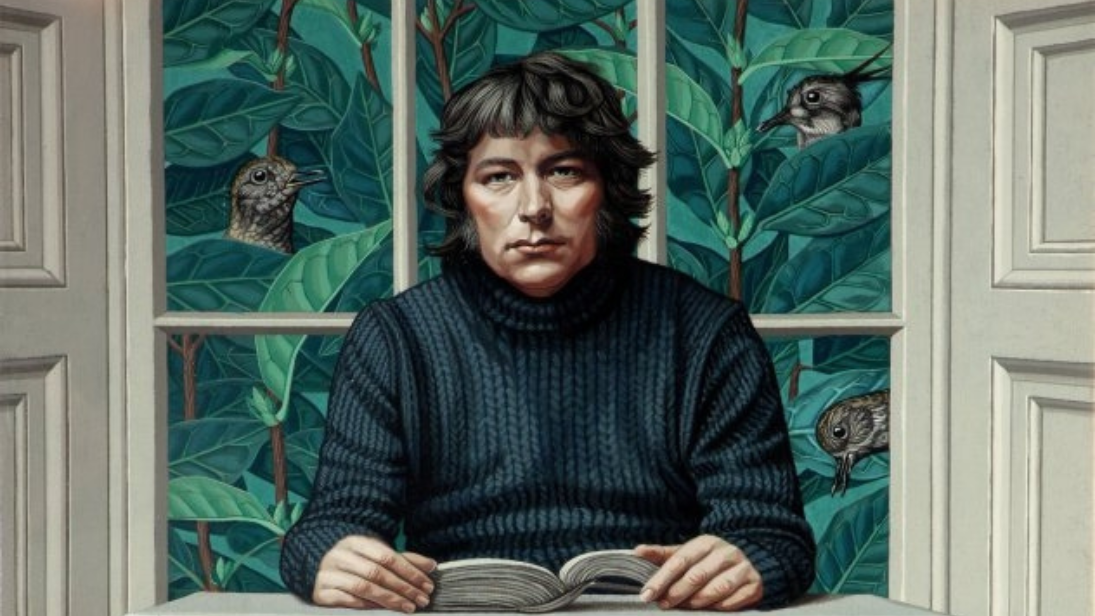 Seamus Heaney self portrait painting 