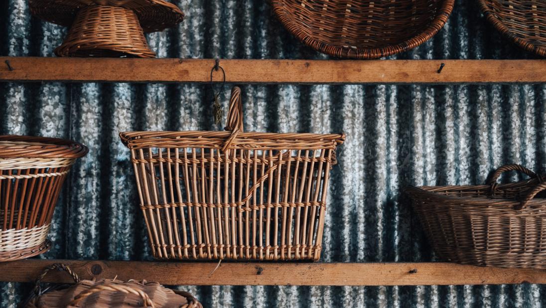 Willow baskets from the Ulster Folk Museum