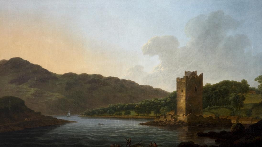 Johnathan Fisher, View of the Ferry and Castle of Narrow Water (c.1771), (BELUM.U659)