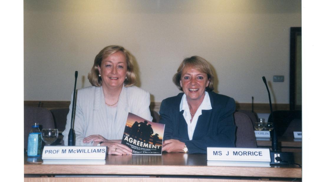 Photograph of Monica McWilliams and Jane Morrice
