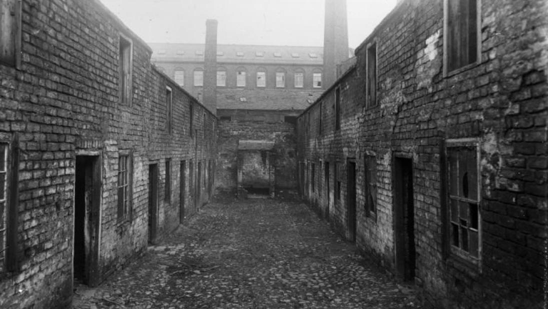 Hope’s Court, black and white photograph