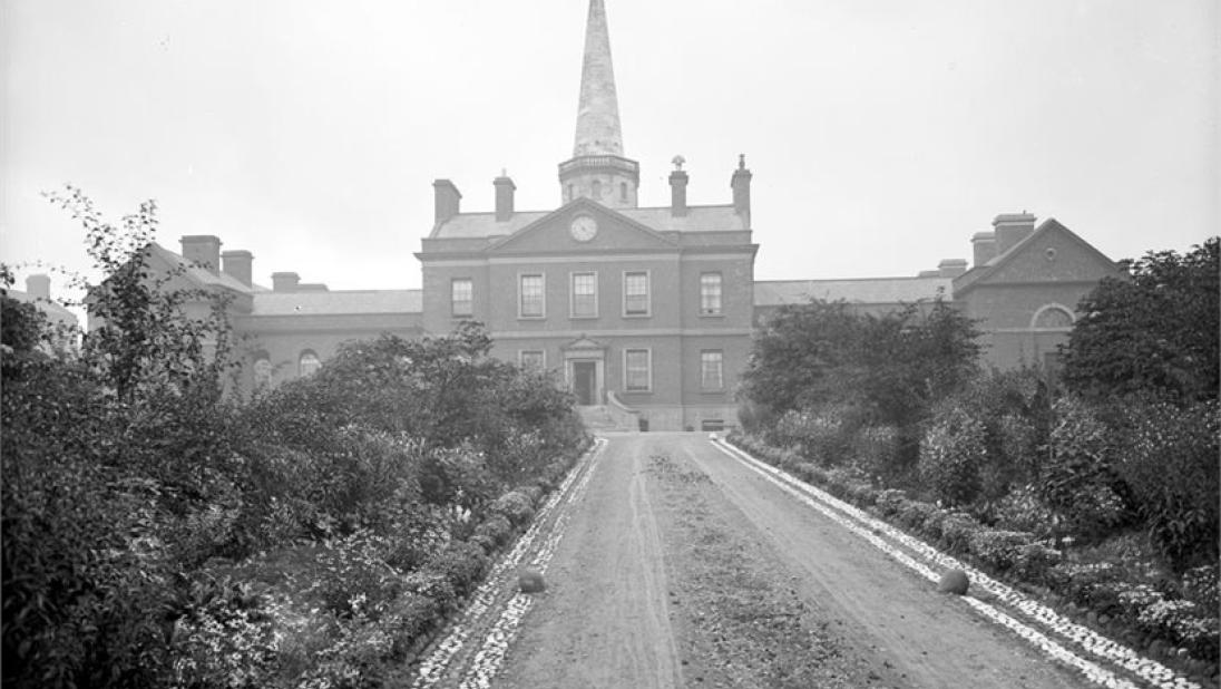 Belfast Charitable Institution (formerly Poor House, now Clifton House), black and white photograph