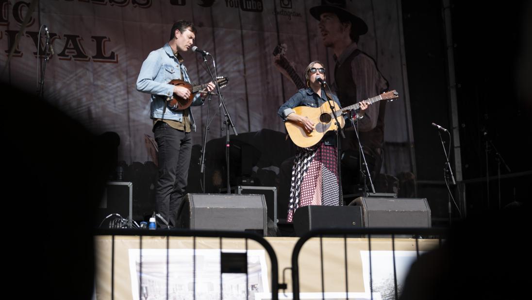 A Bluegrass act on stage