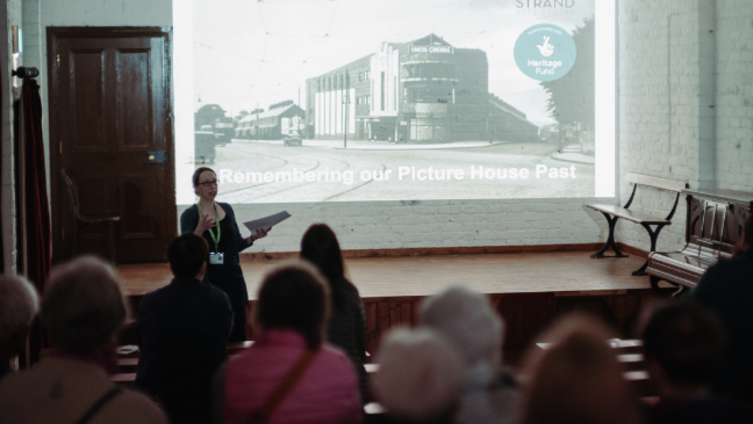 A lecture in the Picture House 