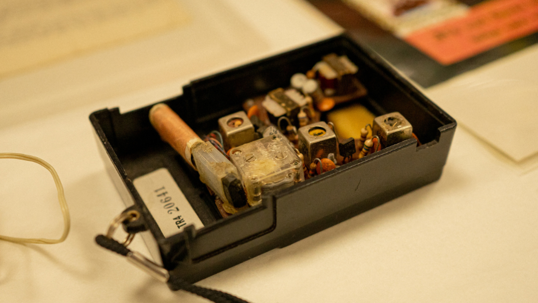 back of a transistor radio