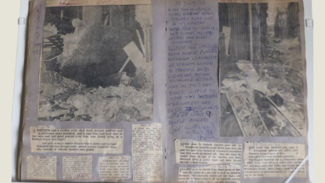 Scrapbook during the troubles