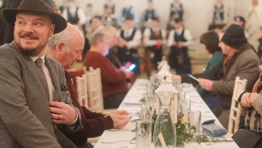 Supper guests at Ulster Folk Museum's Burns Night