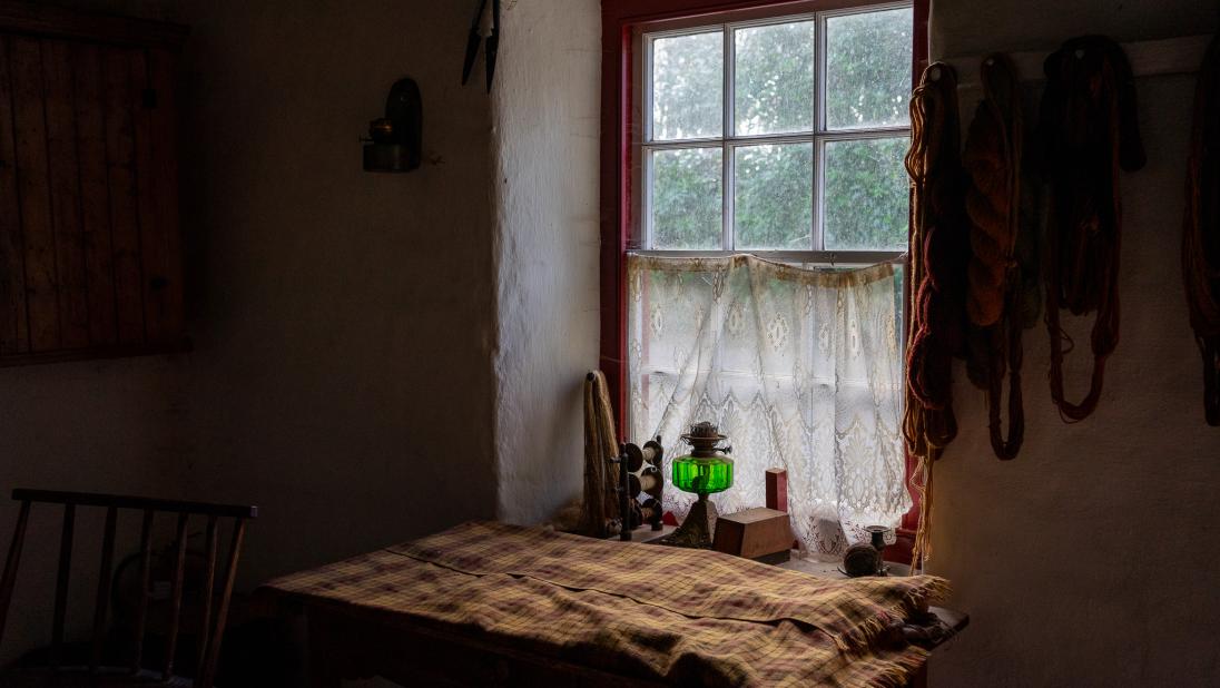 Interior of the Weaver's Cottage