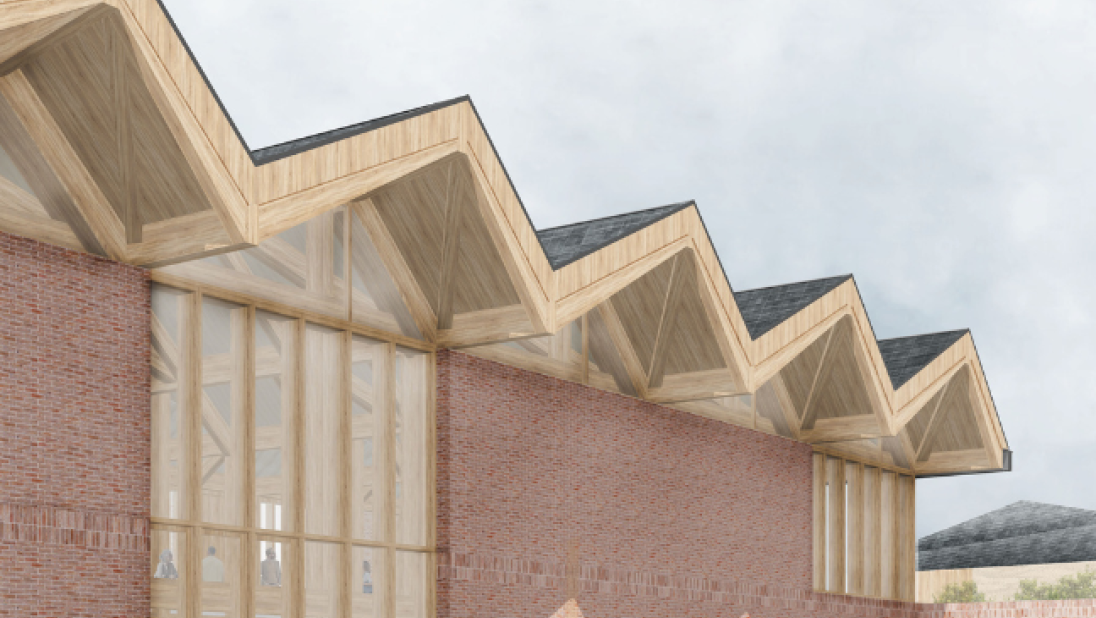 Artist impression of a new building at the Ulster Folk Museum