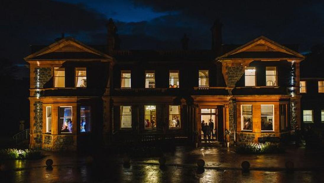 Cultra Manor at Night