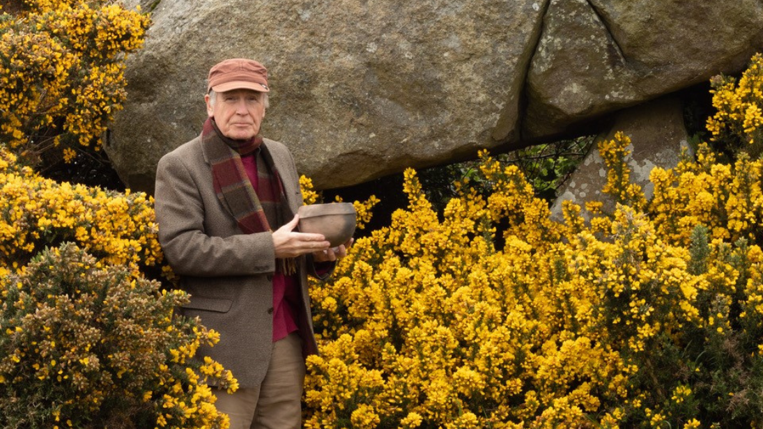 John Martin with an archaeological pot 