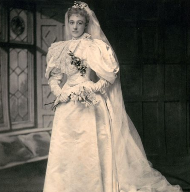 Elizabeth Balfour Clark on her wedding day, 1896