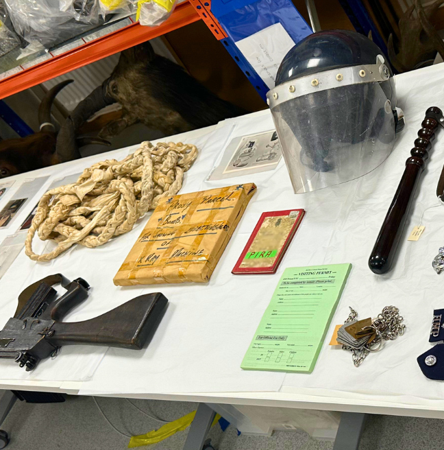 NI Prison Service Collection displayed on a table