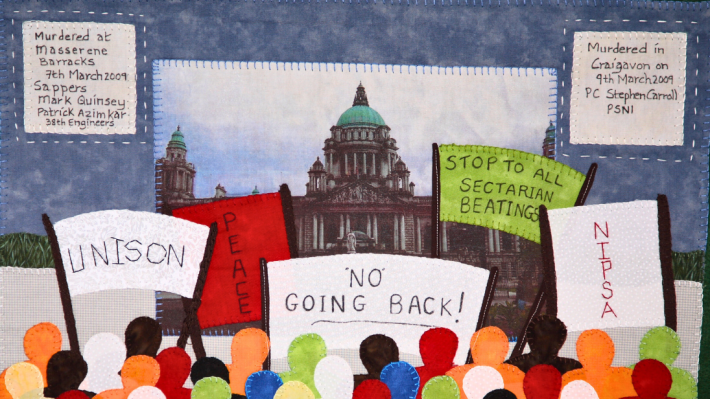No going back, conflict textiles