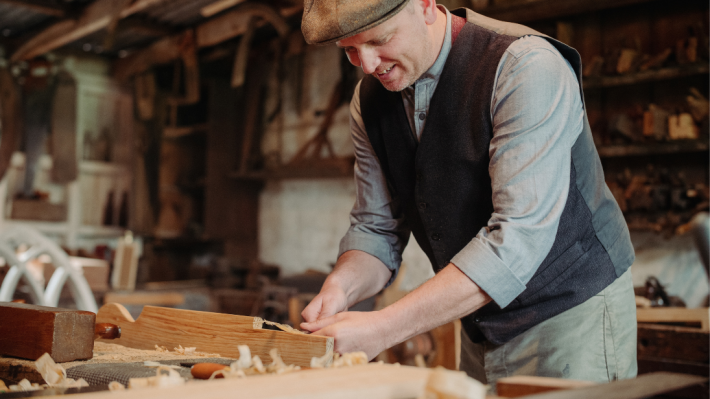 Wood Carving with our heritage carpenter