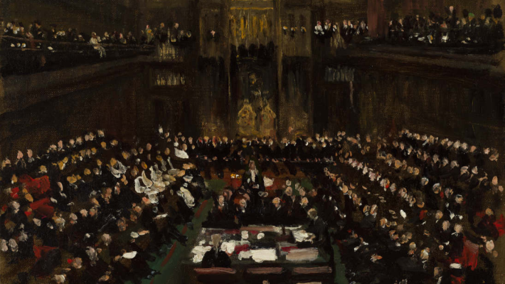 Sir John Lavery (1856-1941)  Sketch of the House of Lords in Session, 15 December 1921