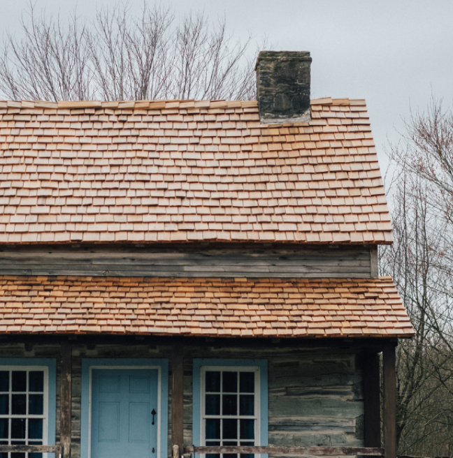 Close up of house in America 