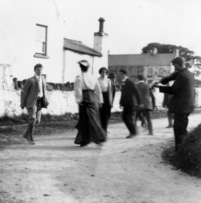 Crossroads dancing, Glens of Antrim, 1906 