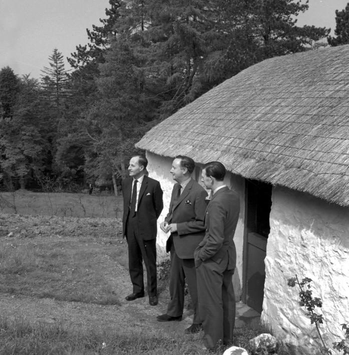 Opening of first outdoor exhibit - Duncrun, Cottar House, from Magilligan, Co. Derry