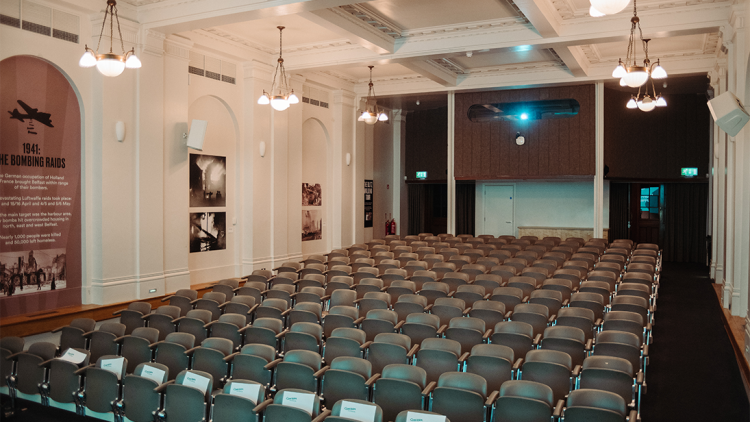 Ulster Museum Lecture Theatre from the front