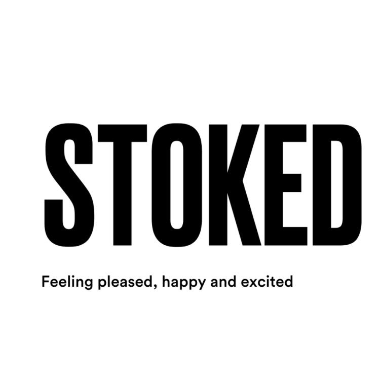 Stoked surfing slang