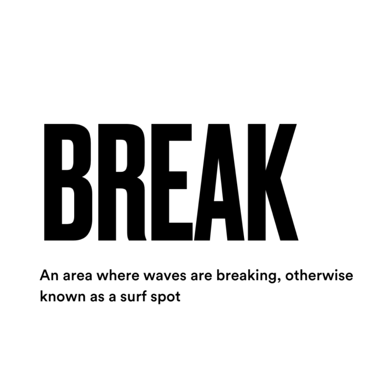 break surfing slang