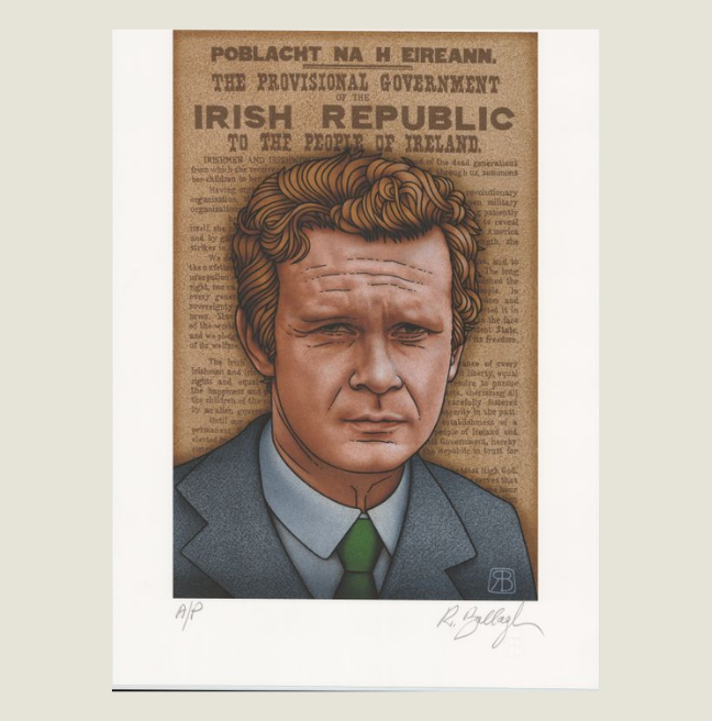 Robert Ballagh print of Martin McGuinness