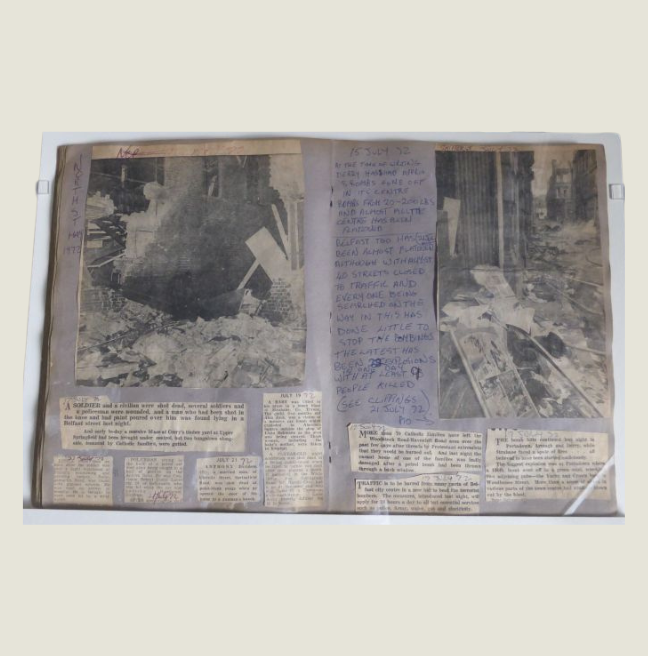 Scrapbook during the troubles