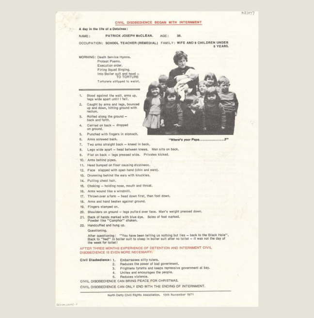 Civil Disobedience Rededication Began With Internment Leaflet