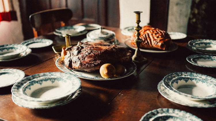 Campbell House interior - dining table