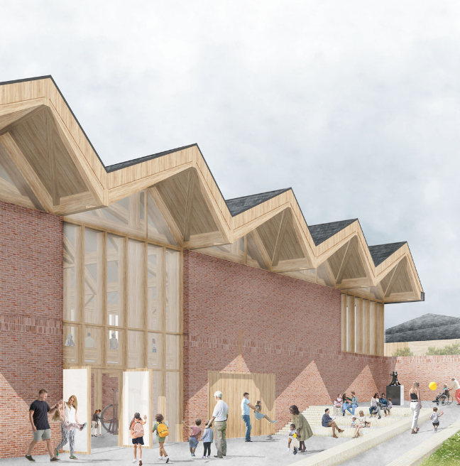 Artist impression of a new building at the Ulster Folk Museum