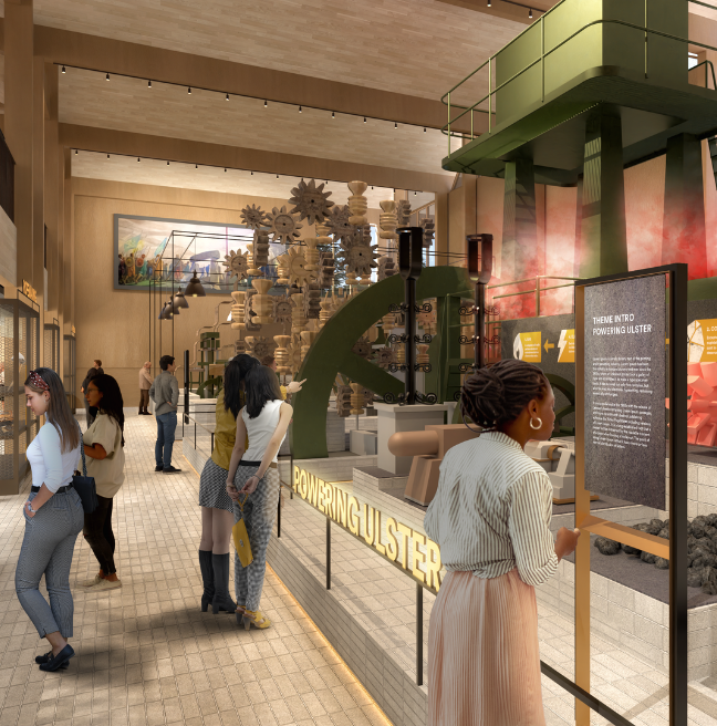 Artist impression of inside a new space at the Ulster Folk Museum