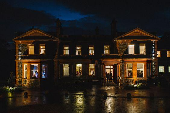 Cultra Manor at Night