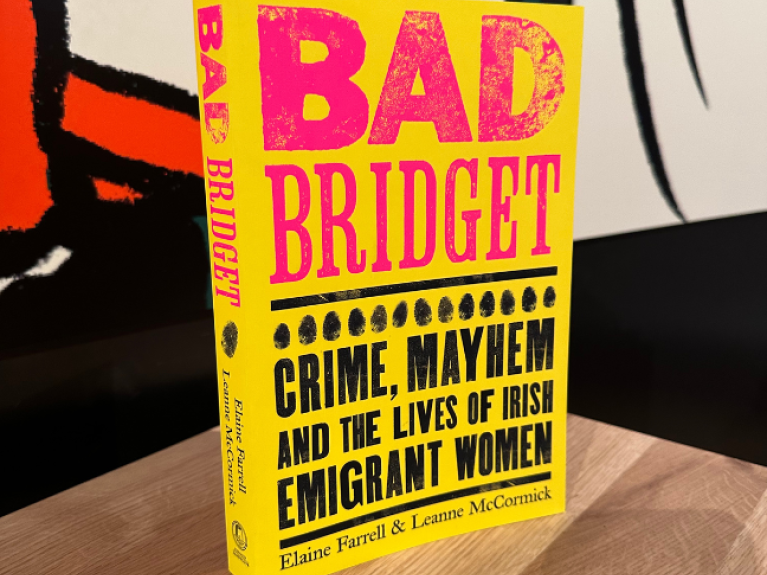 Bad Bridget book, yellow pink and black writing