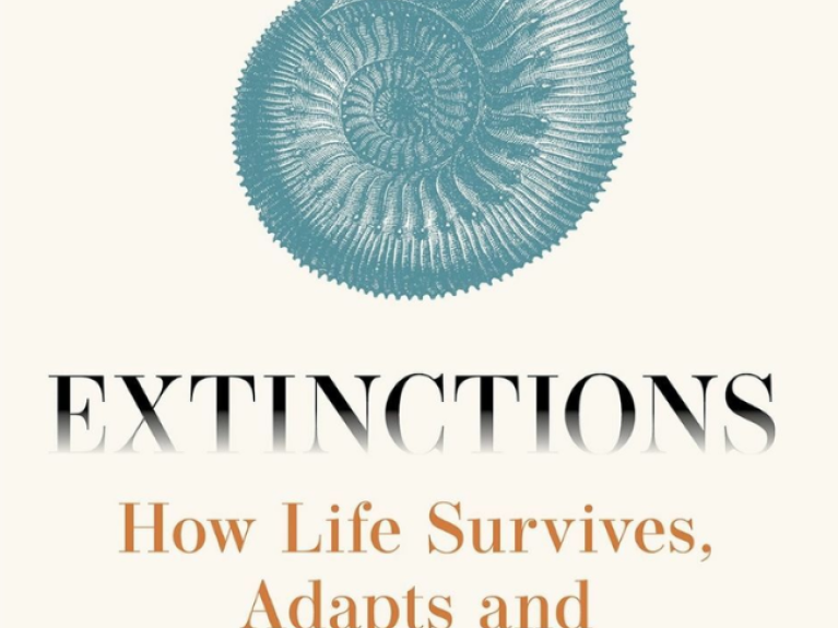 'Extinctions, how life survives, adapts and evolves' title page