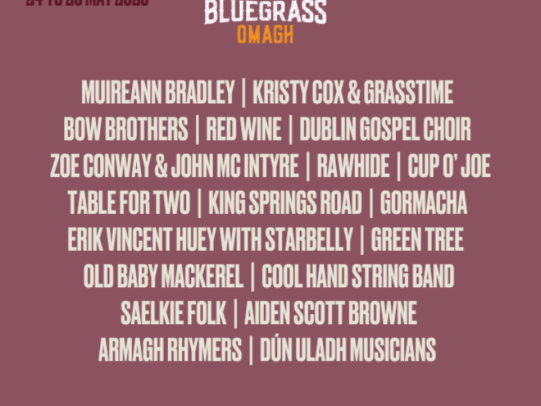 Bluegrass Omagh 2025 Line-Up