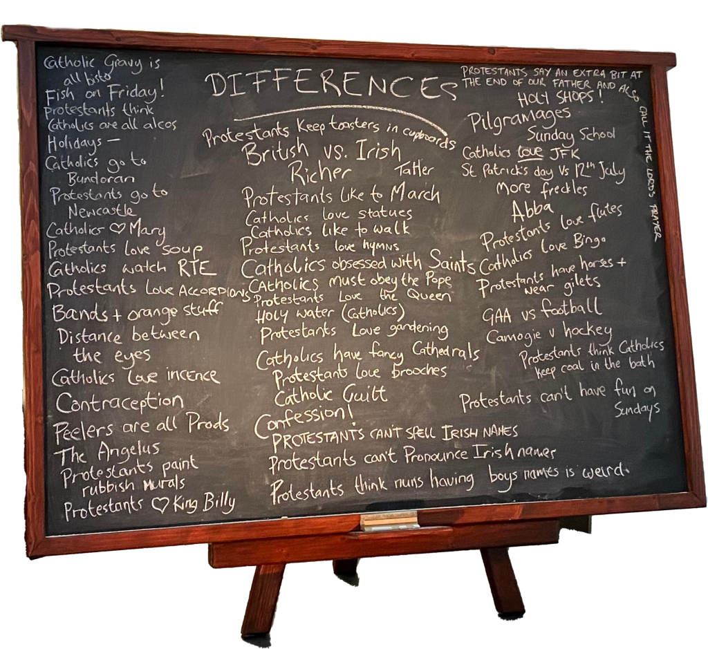 Figure 2: Derry Girls ‘Differences’ Blackboard