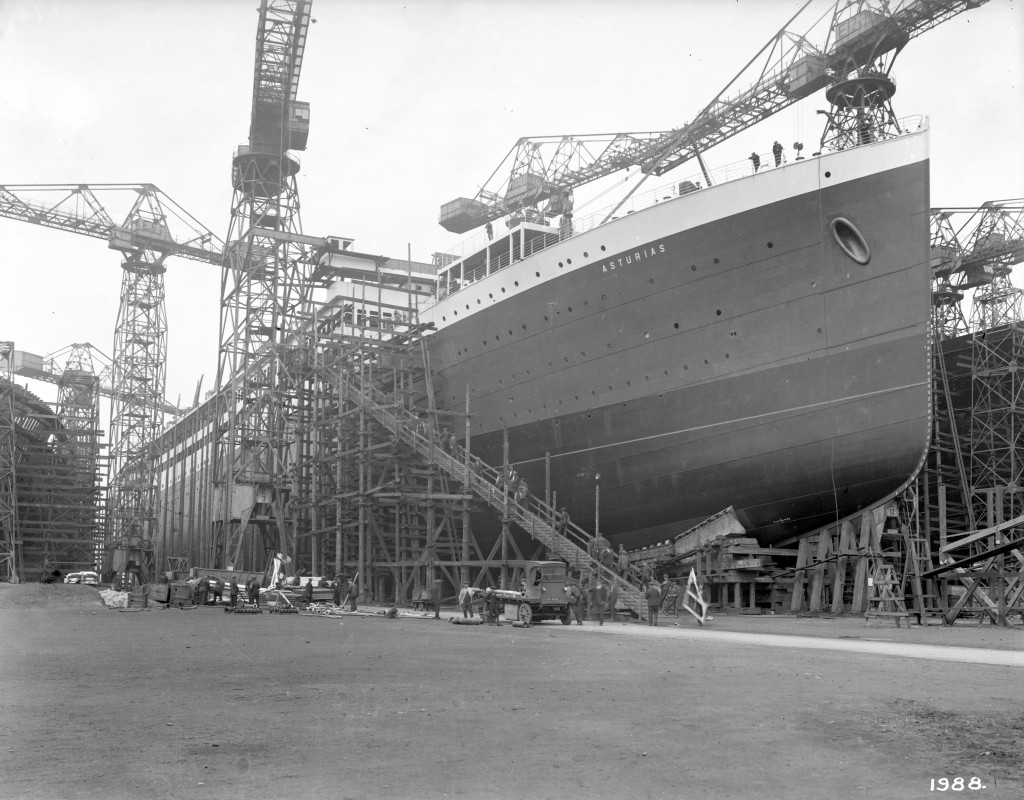 The Asturias in the Shipyard