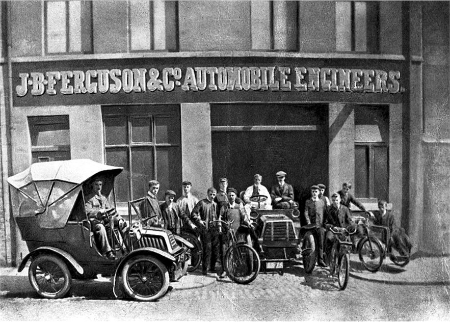 Outside J. B. Ferguson and Company. Little Donegal Street