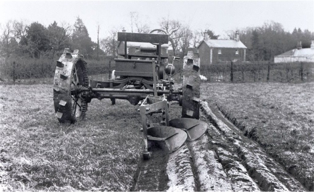 Tractor Ploughing a field
