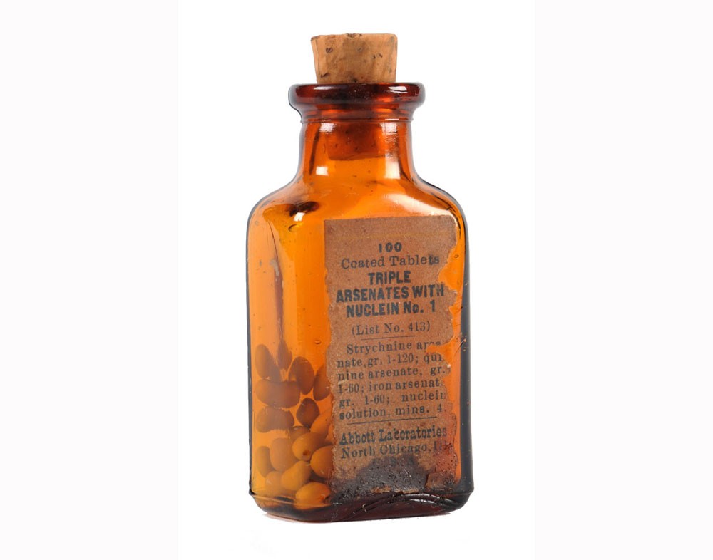 Triple Arsenates Glass Bottle