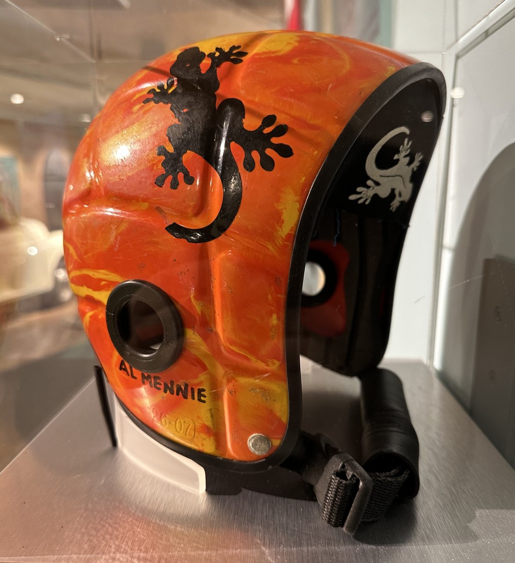 Al Mennie Cracked Helmet