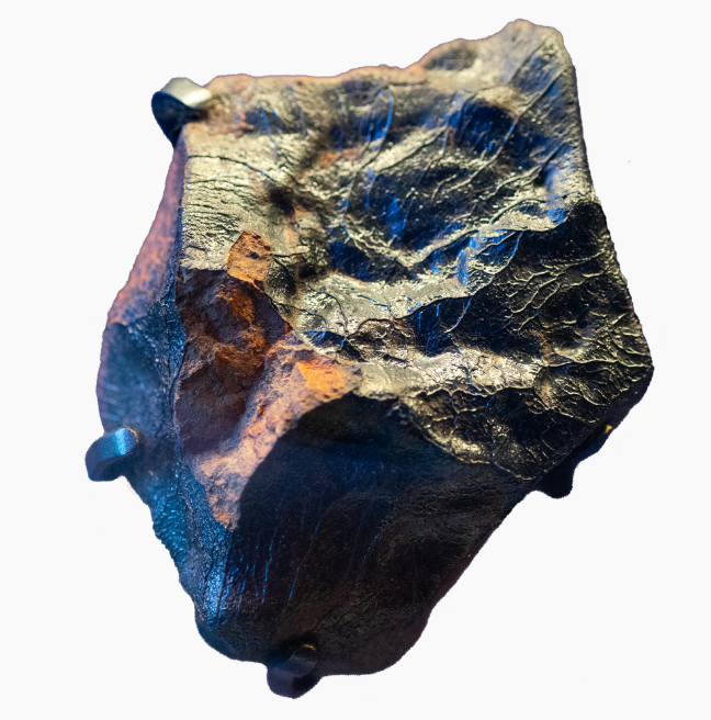 A meteorite shaped almost like a starfish.