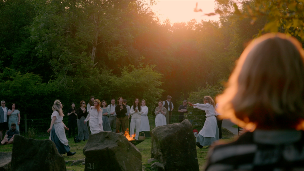 Dancing around the Midsummer fire