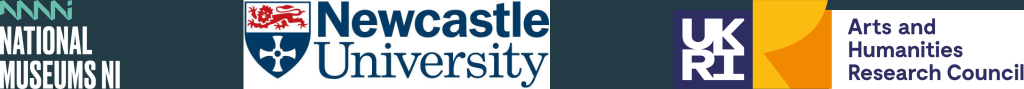 A series of logos for NMNI, Newcastle Uni, and the UKRI.