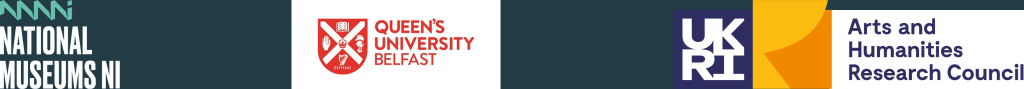 A series of logos including for NMNNI, Queen's University Belfast, and the UKRI