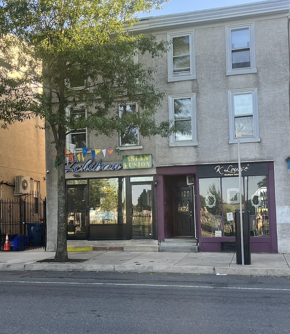 Modern image of 6070 Ridge Avenue from Ridge Avenue Roxborough Thematic Historic District Inventory July 2018